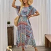 Women's dolman sleeve dress