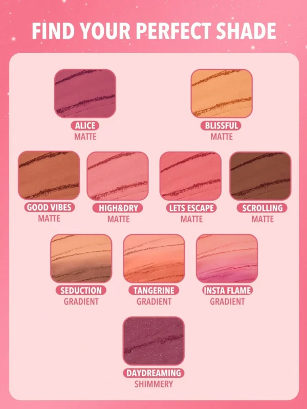 1751512184aa06d192e15987ad3307657a59344658 SHEGLAM Divine Flush Matte Blush-High & Dry Blush Powder
