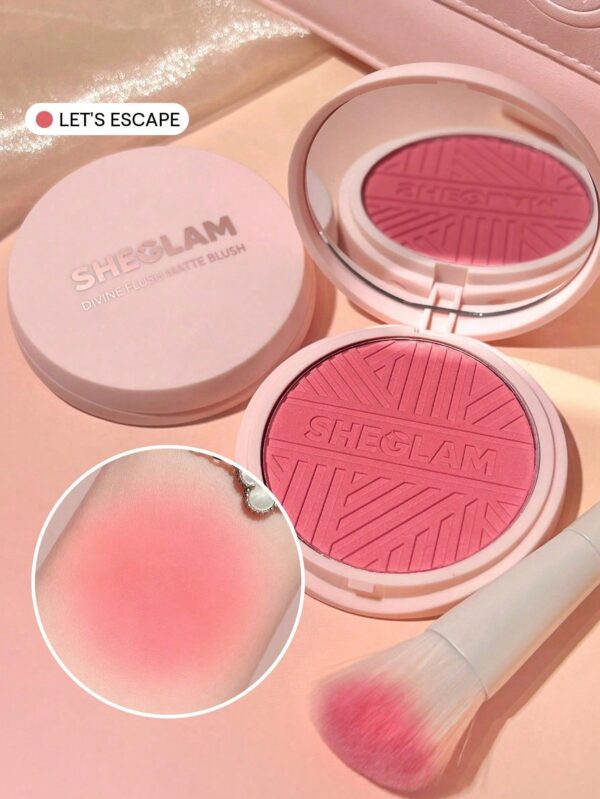 17515137554725ab44eea24af41066dc3fcf280a88 SHEGLAM Divine Flush Matte Blush-High & Dry Blush Powder