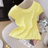1751817606e007ed82542017b2c07d96acc9e59b1b CURVE Plus Size Casual Slim-Fit T-shirt