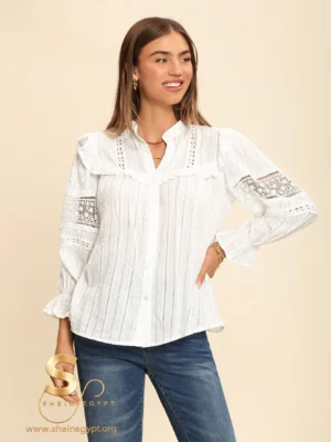 17600824196c441409d31256b96c9d487a132dde41 SHEIN VCAY Long Sleeve Tops