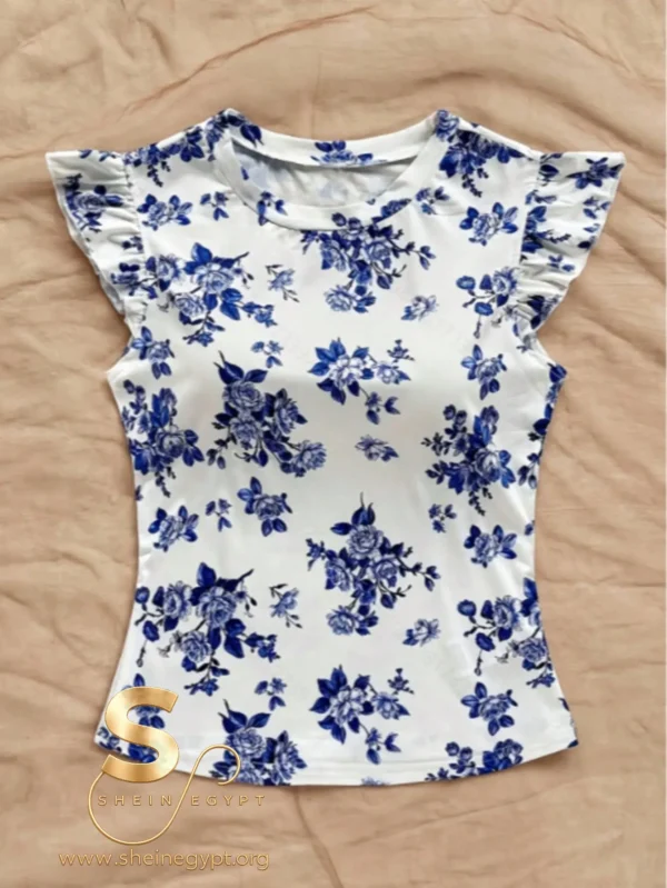177029170786c51d045de082e583b28408767fab25 Women's Casual Round Neck Top