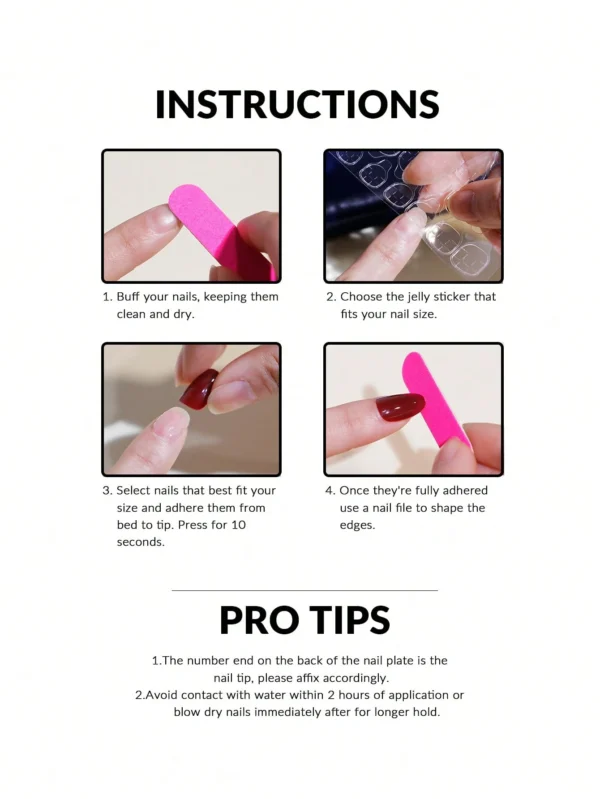 24pcs Summer Fresh Nude Almond-Shaped False Nails Set