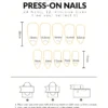 24pcs Summer Fresh Nude Almond-Shaped False Nails Set