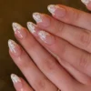24pcs Summer Fresh Nude Almond-Shaped False Nails Set