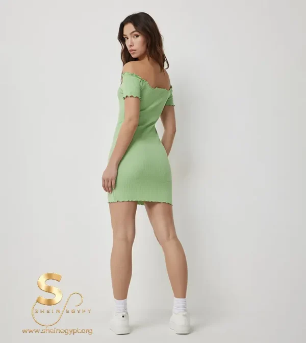 4a-ap32793-04-2 Ardene Ribbed Off Shoulder Bodycon Dress