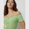 4a-ap32793-04-4 Ardene Ribbed Off Shoulder Bodycon Dress