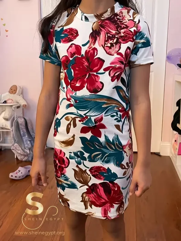 4b0c71f4-bc82-433d-b012-55c7299c7f5b Young Fashionable Girl Print Dress