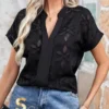 6074da9e-731b-4e16-953f-bfe583ba5e83 Batwing Sleeve Blouse