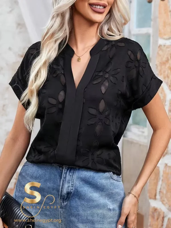 6074da9e-731b-4e16-953f-bfe583ba5e83 Batwing Sleeve Blouse