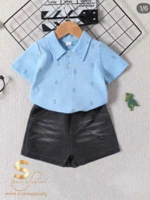 Baby Boy Cotton Linen Shorts Set