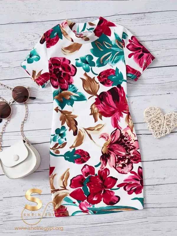 f4192995-9bfc-41ff-932c-f24ad54f8c7c Young Fashionable Girl Print Dress