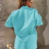 SHEIN Drop Shoulder Shirt & Shorts