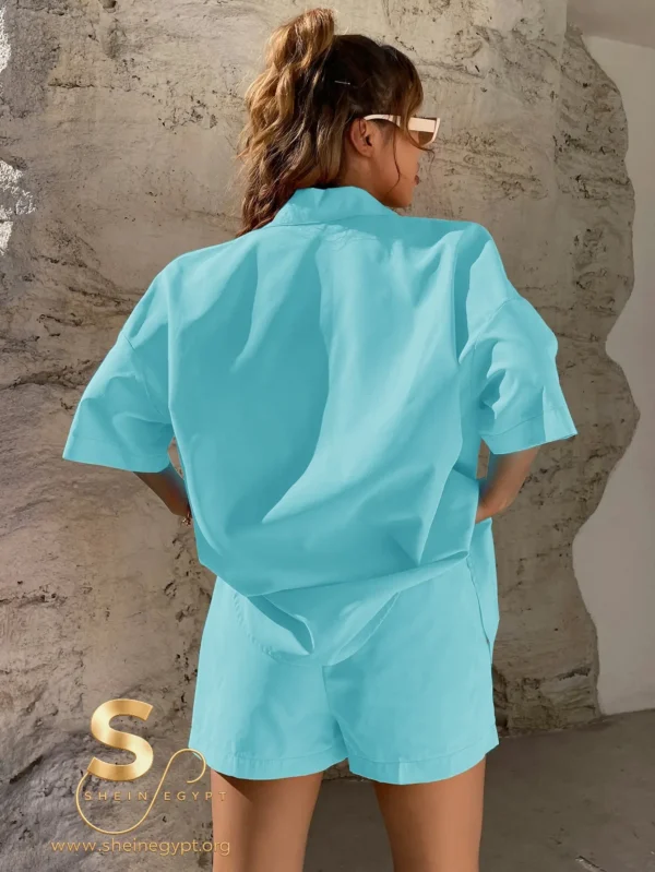 SHEIN Drop Shoulder Shirt & Shorts