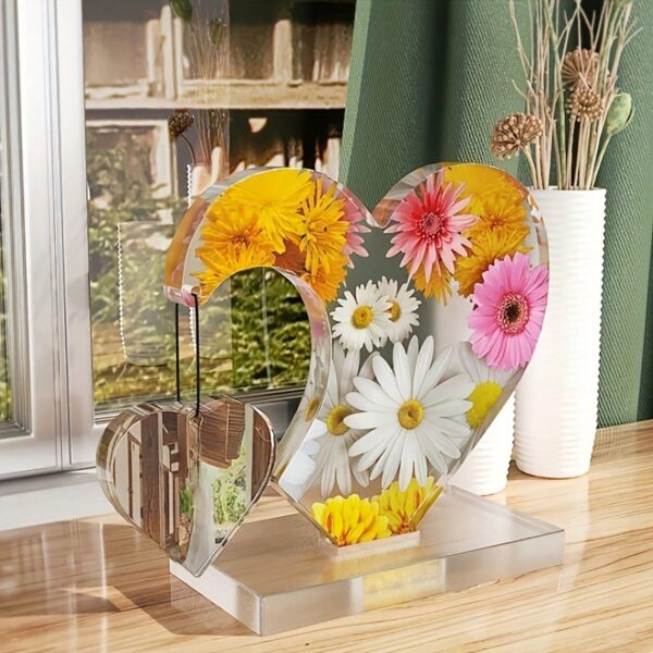 17039226150ff681abaf0c5ef7cd9c90774e749a65 1set Large Heart Display Resin Silicone Casting Mold