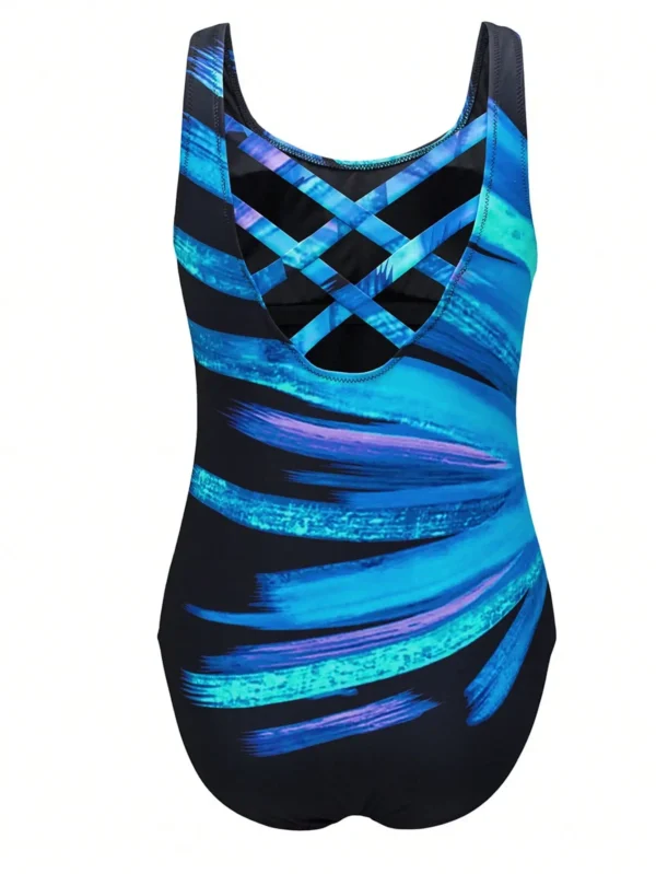 1710062441f686993badaea472ef00c1cab632a9a2 Women's Sexy Criss-Cross Backless One-Piece Swimsuit