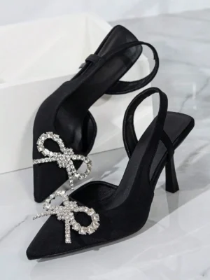 17152599143b83ba51525396e3b281b95fc59384e5 SVRM Fashion Women's Black High Heel