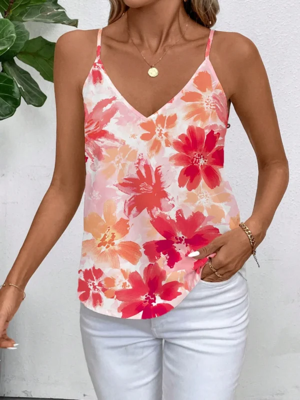 SHEIN Clasi Orange Top