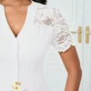 17496060051d5f658453f303adfb7edced343bbc2f Lyxana Blouse White Lace Top