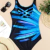 1749720212bc428629419a4f89b2cae9aec45b10cb Women's Sexy Criss-Cross Backless One-Piece Swimsuit