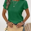 17770197877d6289973a0073c3f5247539c7c4af90 EMERY ROSE Round Neck Short-Sleeved T-Shirt