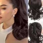 3d9antt34mzr1ajptm2laut17 Elegant Claw Clip Ponytail - Short Curly Wavy Look