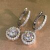 1 Pair Fashion Cubic Zirconia Teardrop Earrings
