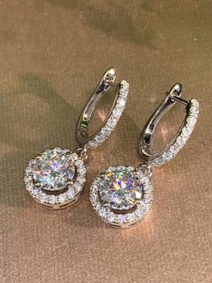 1 Pair Fashion Cubic Zirconia Teardrop Earrings