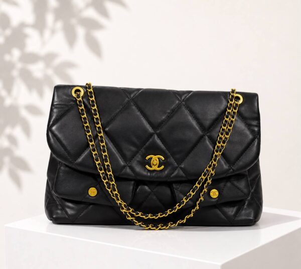 Chanel Style Quilted Chain Shoulder Bag