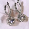 1 Pair Fashion Cubic Zirconia Teardrop Earrings