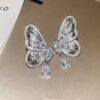 Butterfly & Teardrop Shape Dangle Earrings