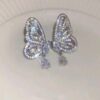 Butterfly & Teardrop Shape Dangle Earrings