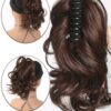 Screenshot_2026-07-22-02-10-19-165_com.zzkko Elegant Claw Clip Ponytail - Short Curly Wavy Look