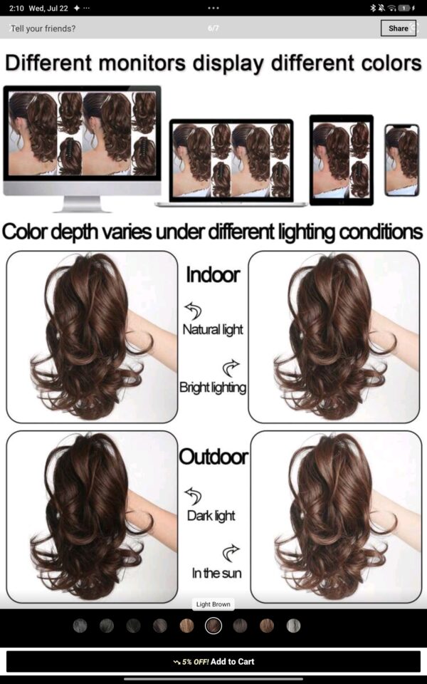 Screenshot_2026-07-22-02-10-32-924_com.zzkko Elegant Claw Clip Ponytail - Short Curly Wavy Look