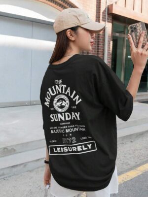 DAZY Graphic Drop Shoulder Tee, Oversized T-Shirt