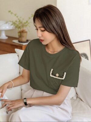 WhatsApp Image 2026-07-08 at 9.19.58 PM (1) Pocket Patched Button Detail Tee Preppy Tops