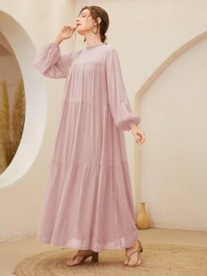 WhatsApp Image 2026-07-12 at 10.41.16 PM Women's Dress Lantern Sleeve Smock Dress