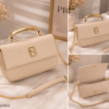 Fendi Style Top Handle Crossbody Bag