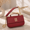 Fendi Style Top Handle Crossbody Bag