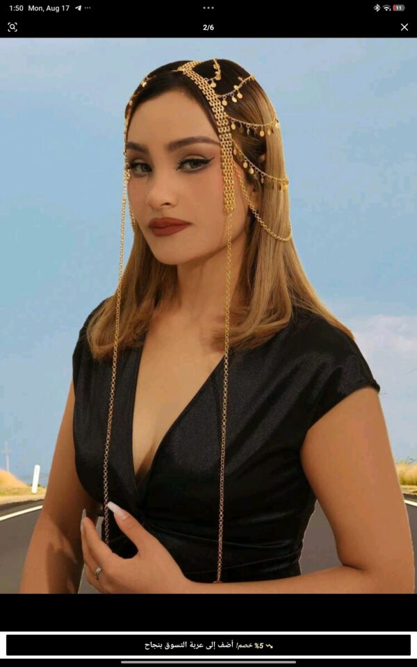 Screenshot_2026-08-17-01-50-42-651_com.zzkko Gold-Plated Headchain, Arabic Style Bridal Headdress, Turkish Kurdish Women Headband, Luxury Jewelry Gift, Wedding, Accessories, Hair Accessories