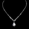 3pcs Cubic Zirconia Water-Drop Decor Jewelry Set