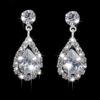 3pcs Cubic Zirconia Water-Drop Decor Jewelry Set