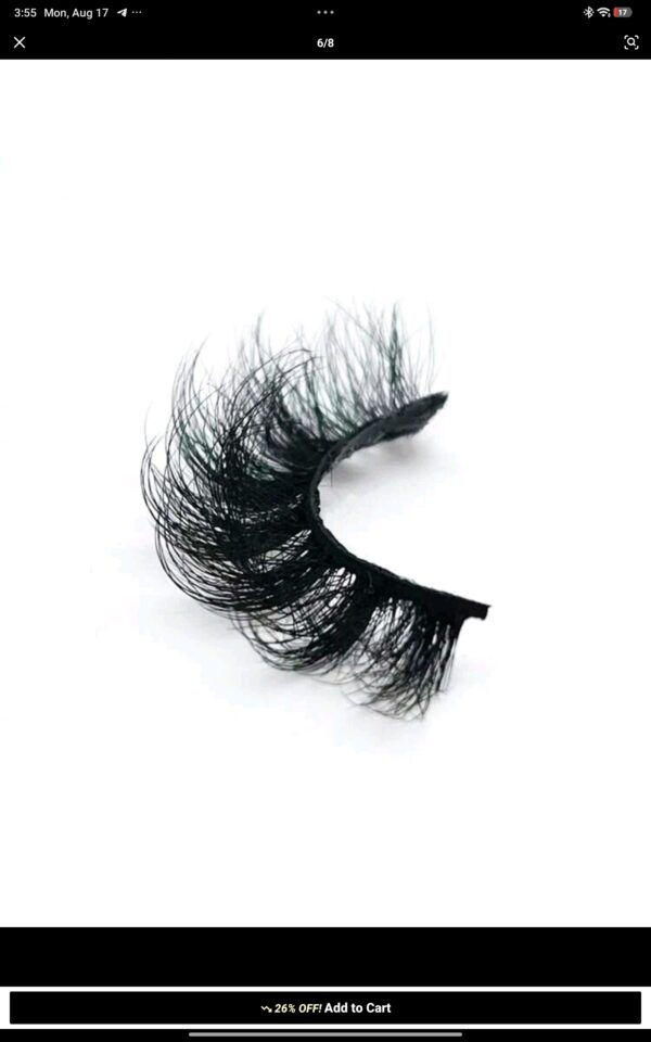 Screenshot_2026-08-17-03-55-34-623_com.zzkko Fluffy Faux Mink Strip Lashes, Dramatic Wispy Crisscross False Eyelashes, Soft Full Volume Glam Eye Lashes For Party Makeup, Reusable Easy To Apply Fake Eyelashes